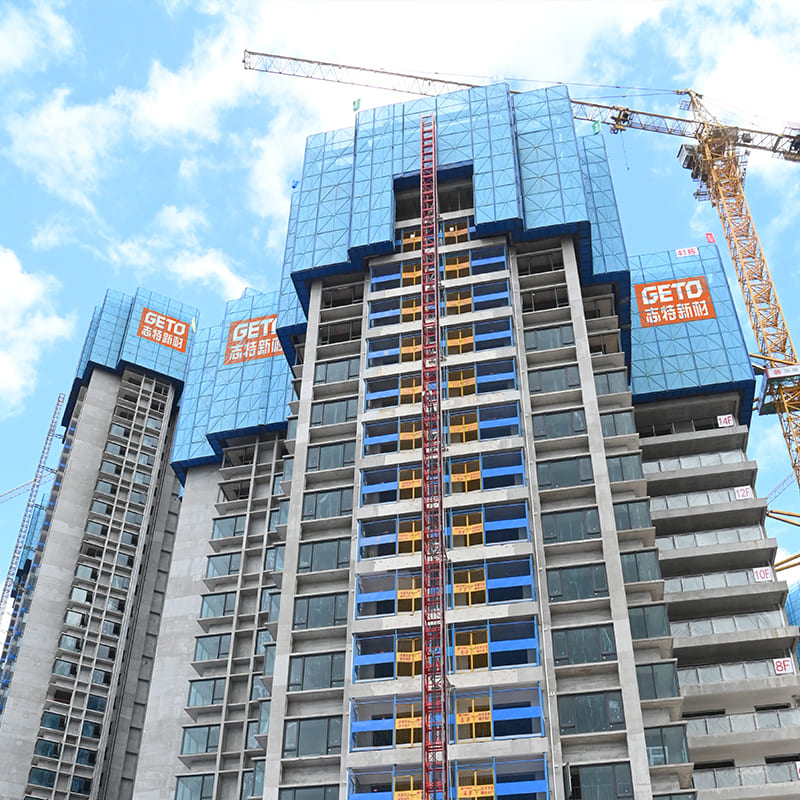 GETO Self-Climbing Scaffolding Applications